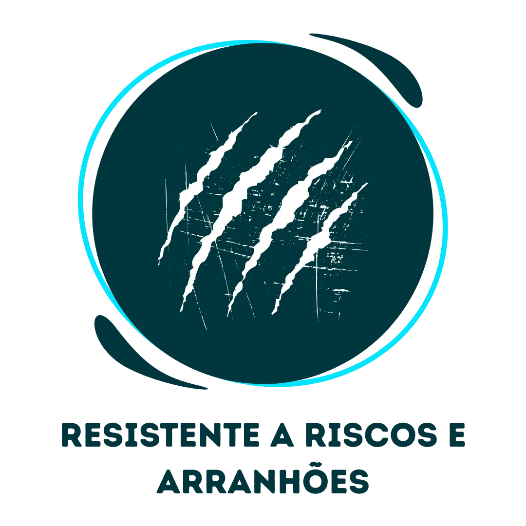 Resistente a riscos e arranhões